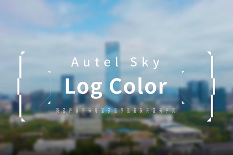 Autel Robotics Drone Shooting With Log Color