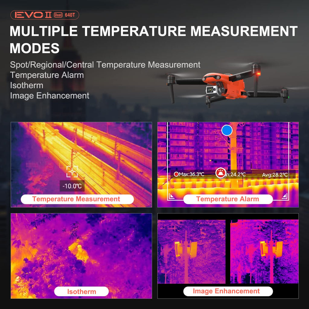 Autel Robotics EVO II Dual 640T Enterprise - Multiple Temperature Measurement Modes