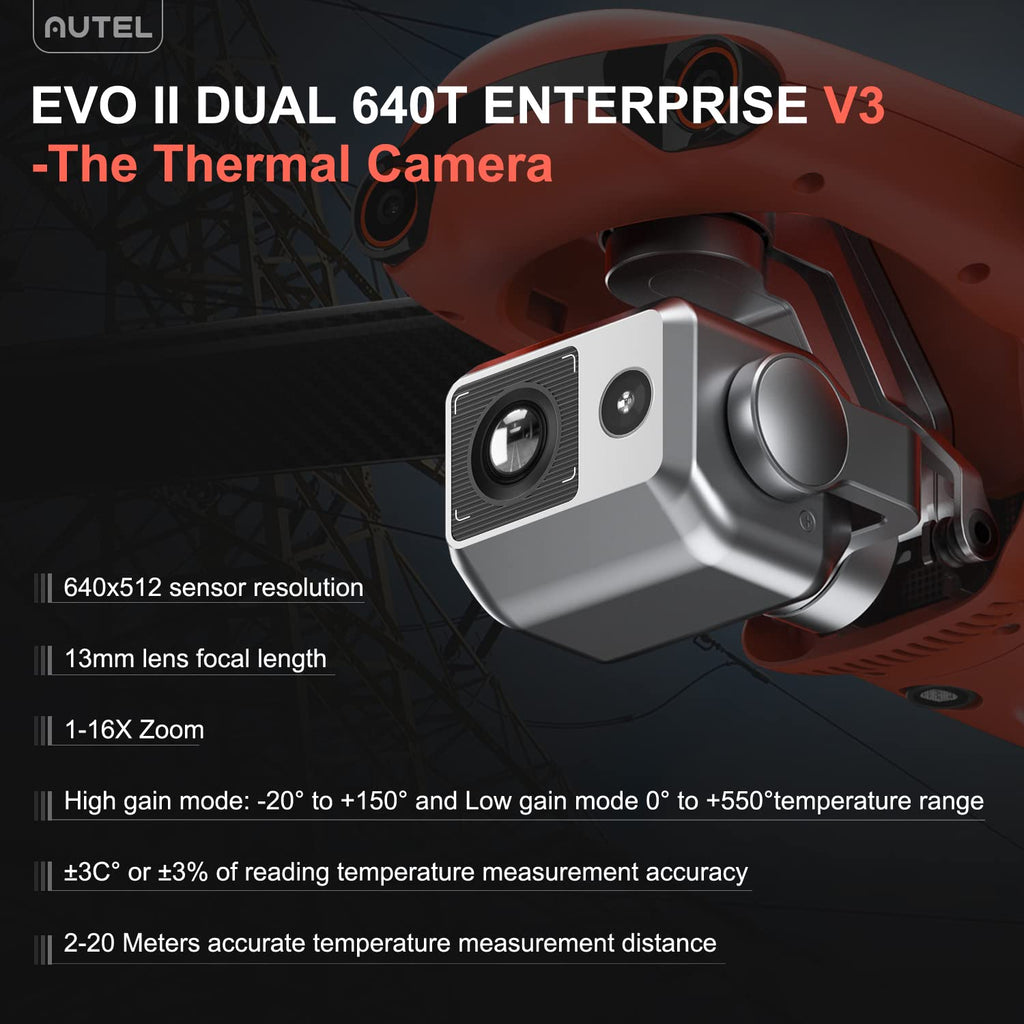 Autel EVO II Dual 640T Enterprise Bundle [V3] - Thermal Camera