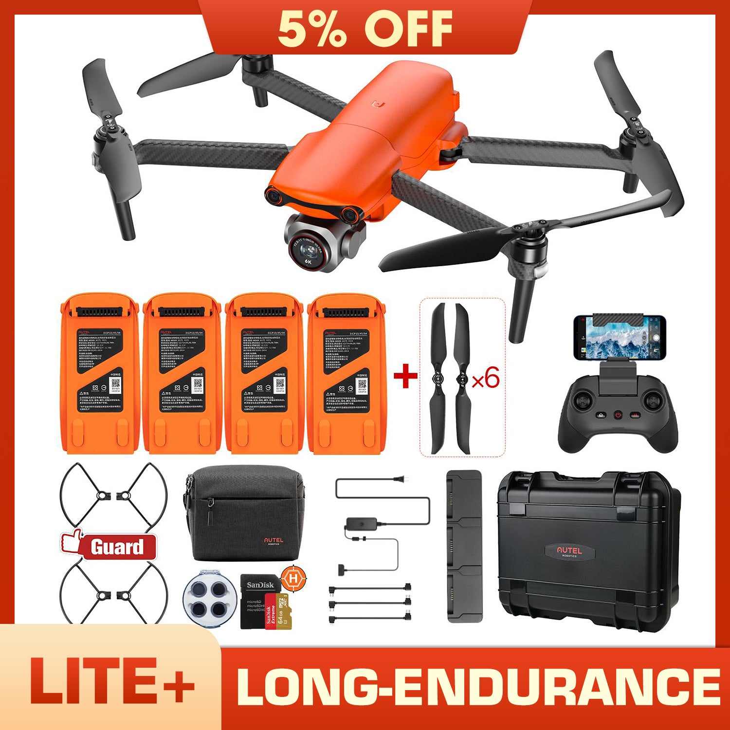 Autel Robotics EVO Lite+ Drone Long-endurance Bundle